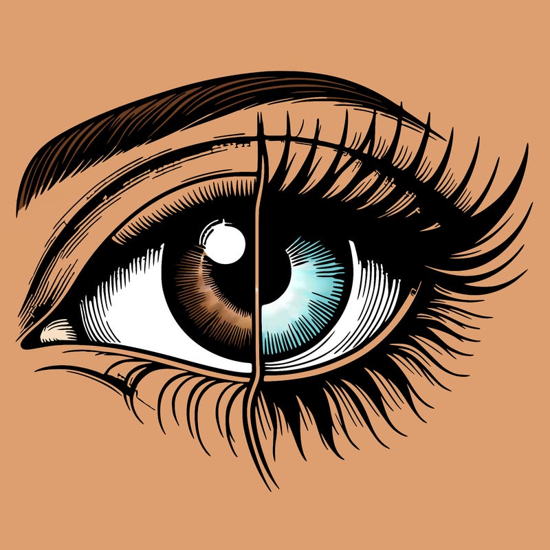 realistic eye split