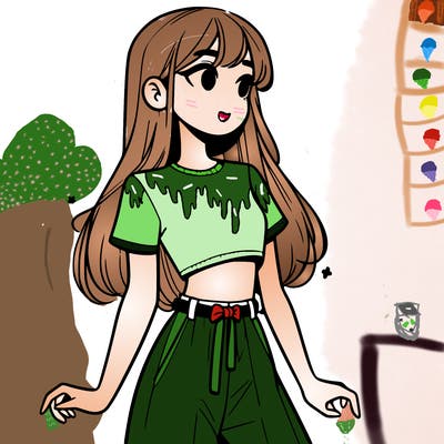 girl in a cute crop top