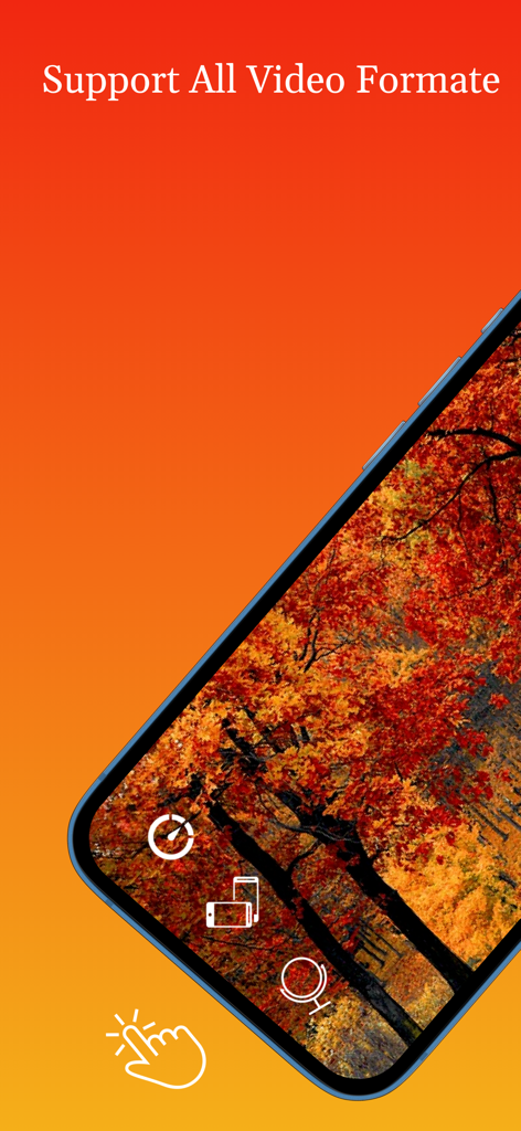 MX Player- Video Player* - MX Player interface on a smartphone screen showing support for all video formats