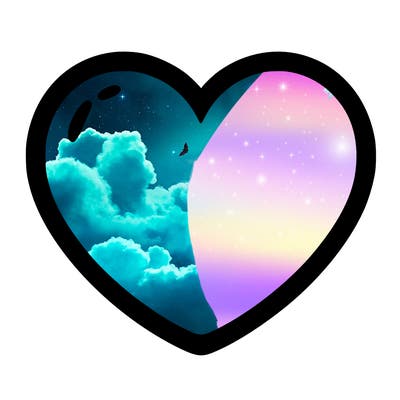a blank heart