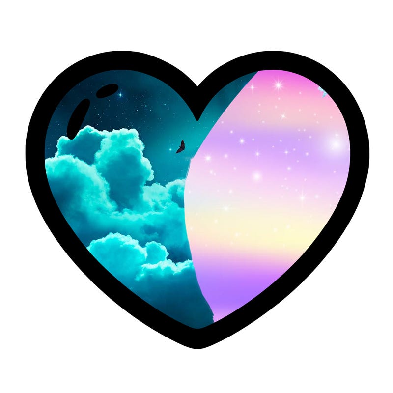 a blank heart