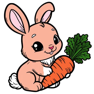 rabbit with carrot