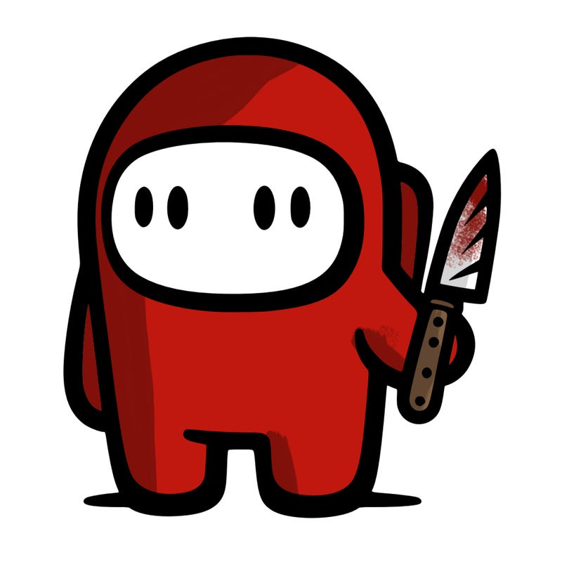 among us with a knife