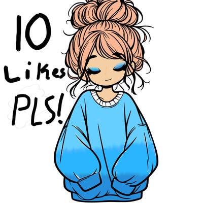 girl with baggy sweatshirt and messy bun