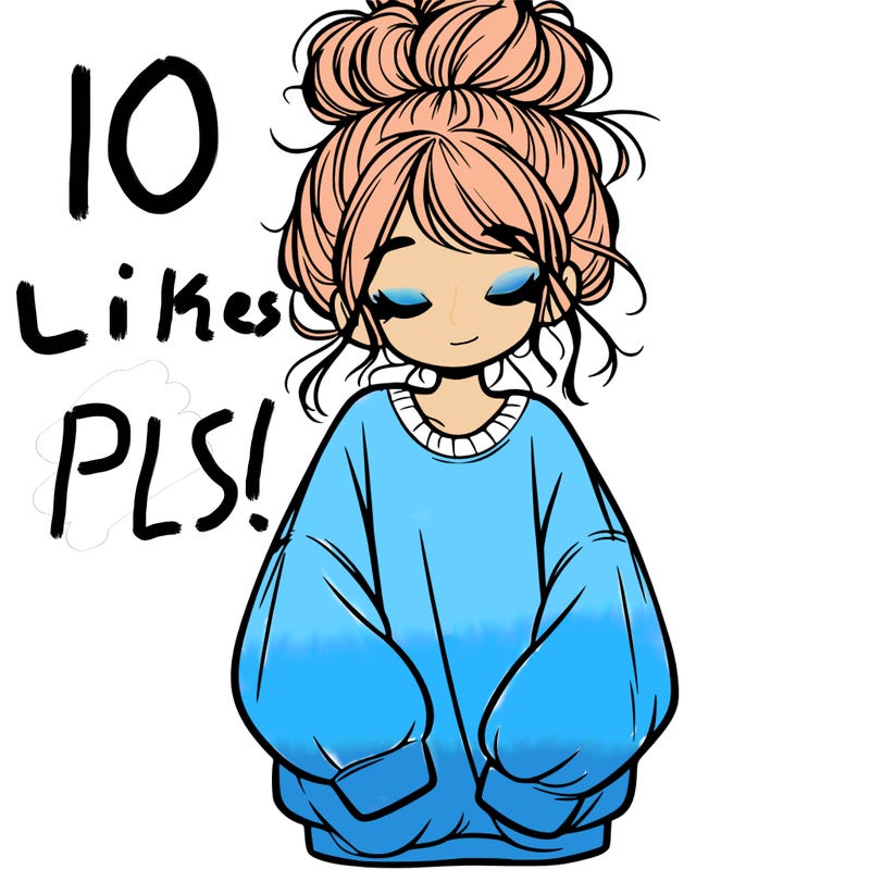 girl with baggy sweatshirt and messy bun