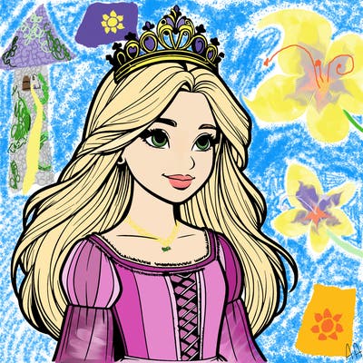 a realistic medieval princess with a tiara