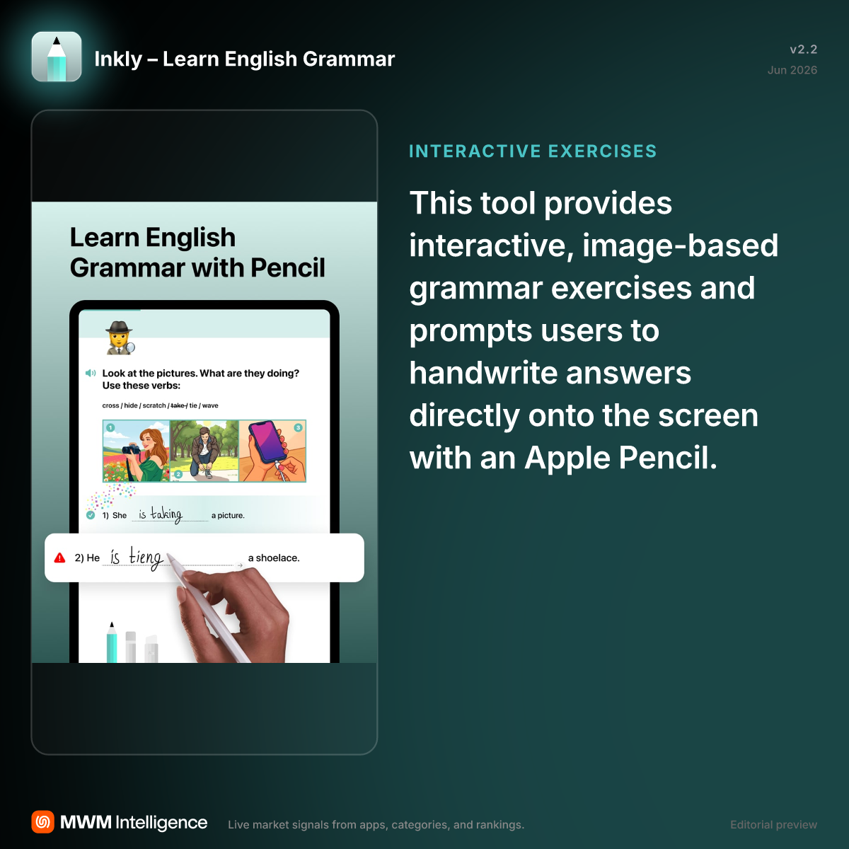 Inkly – Learn English Grammar - Education App | MWM