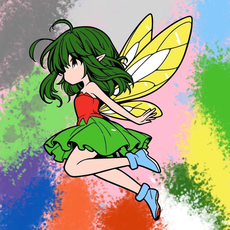 manga fairy flying