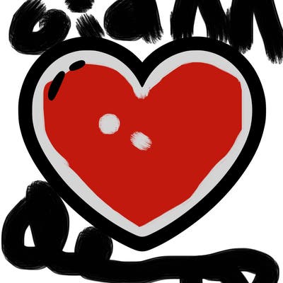 a blank heart
