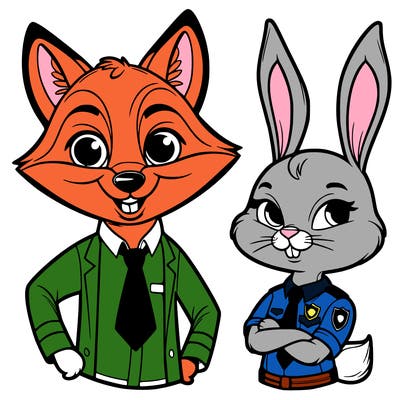 zootopia nick and judy