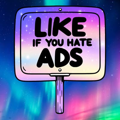 a sign that says like if you hate ads