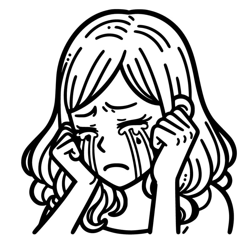 woman crying
