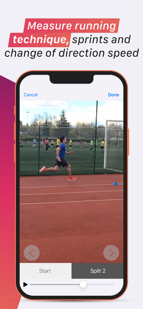 My Jump Lab (My Jump 3) - My Jump Lab app interface for measuring running technique and sprint speed