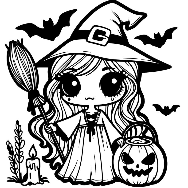 halloween scary witch