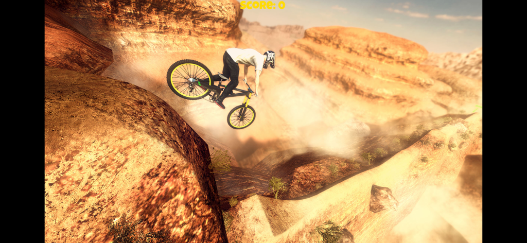 Shred! 2 - ft Sam Pilgrim 2023 - Mountain biker che esegue un salto a mezz'aria sopra un canyon desertico in Shred 2