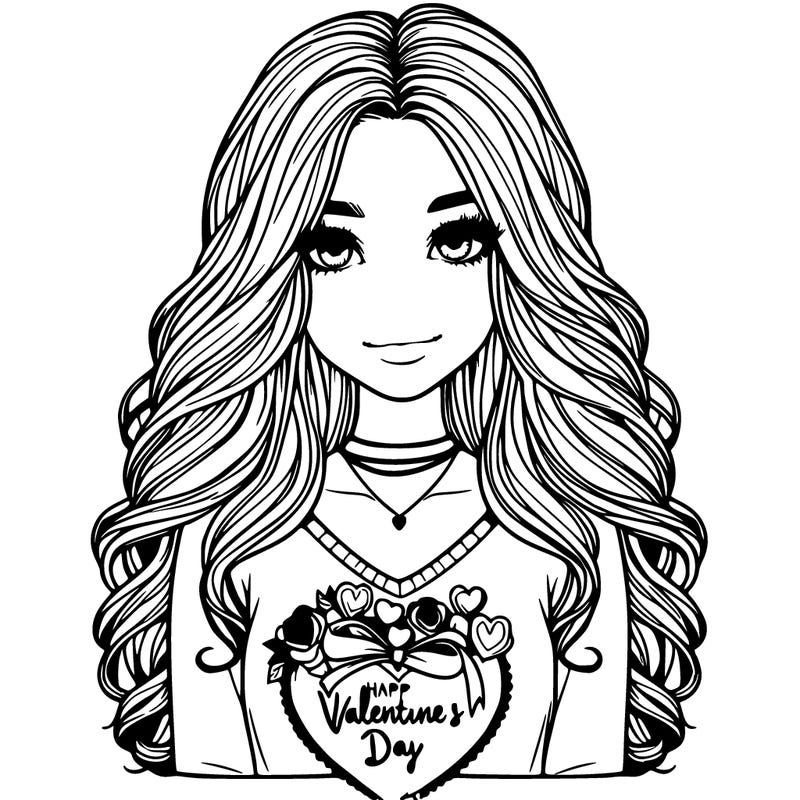 realistic valentine’s day girl