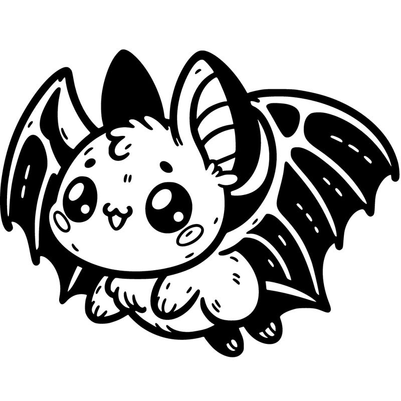 cute flying bat