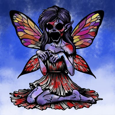 realistic scary fairy