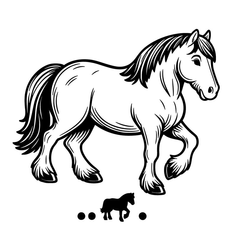 realistic horse easy