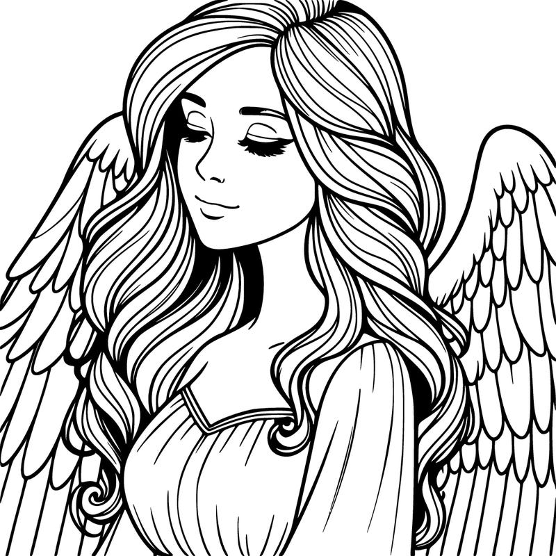 beautiful realistic angel