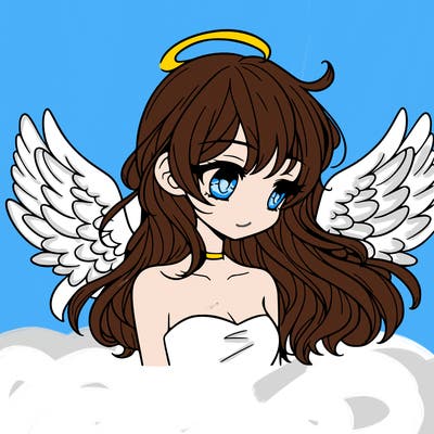 a girl with wings realistic