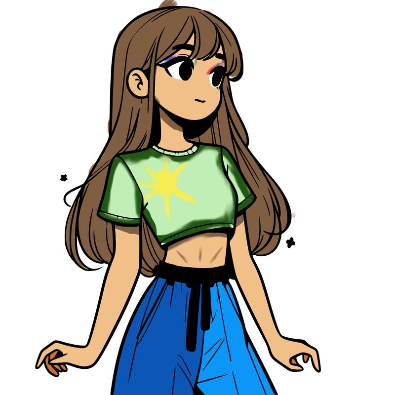 girl in a cute crop top