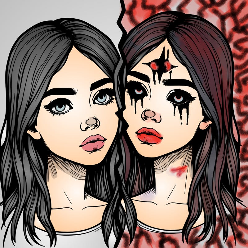 realistic girl split