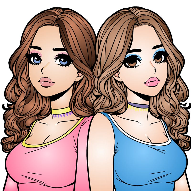 realistic twin sisters