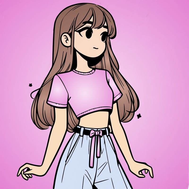 girl in a cute crop top