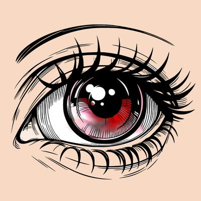 a realistic eye