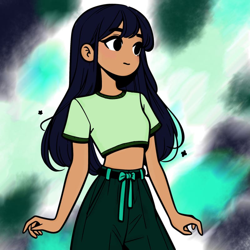 girl in a cute crop top