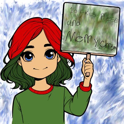 realistic girl holding up a sign