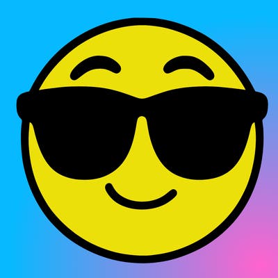 emoji with sunglasses