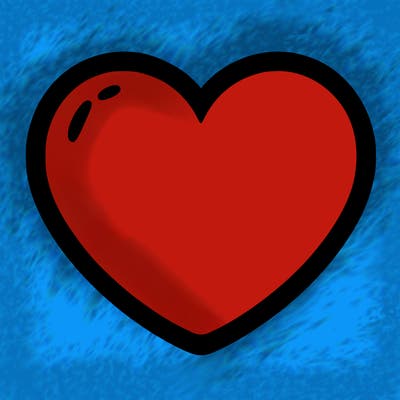 a blank heart