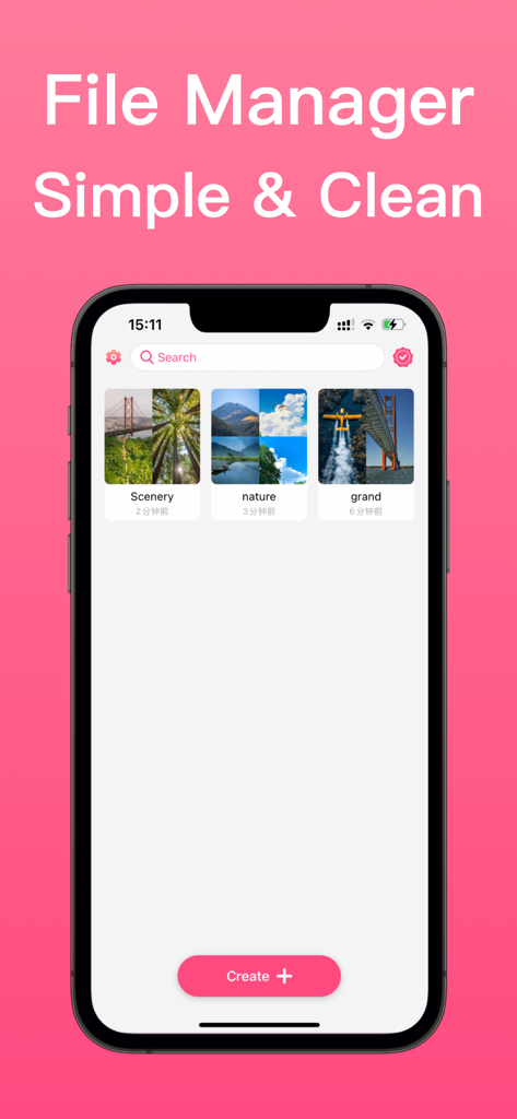 VideoGrid-Video Collage Maker - Clean and simple file manager screen of VideoGrid app displaying video collage projects