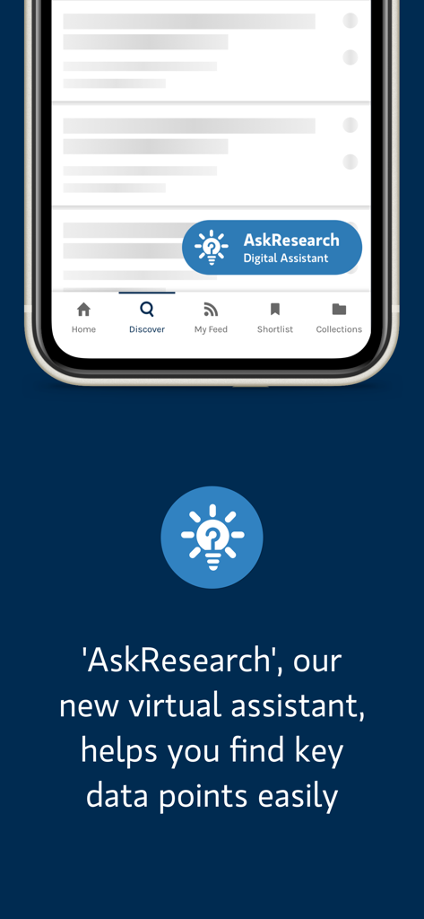 Morgan Stanley Research - Morgan Stanley Research app interface featuring the AskResearch digital assistant