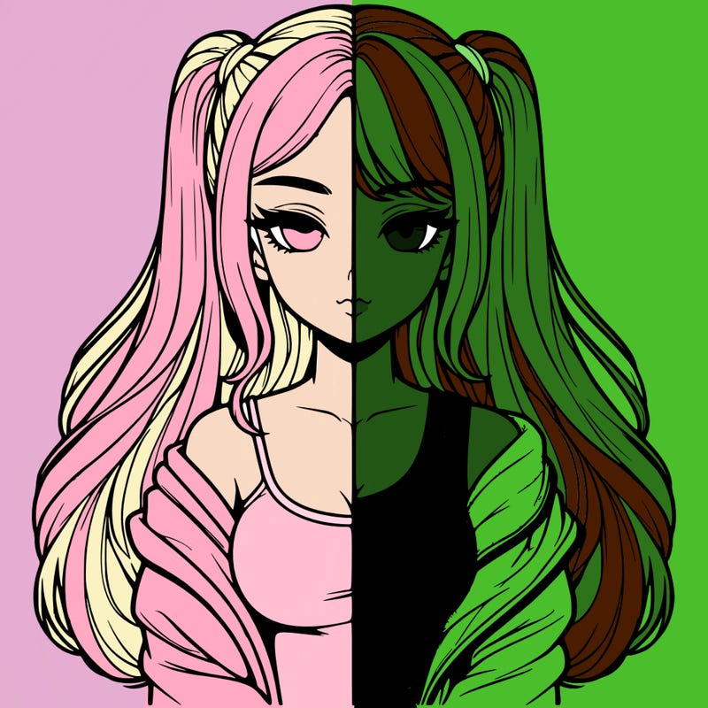 realistic girl split