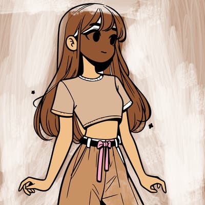 girl in a cute crop top