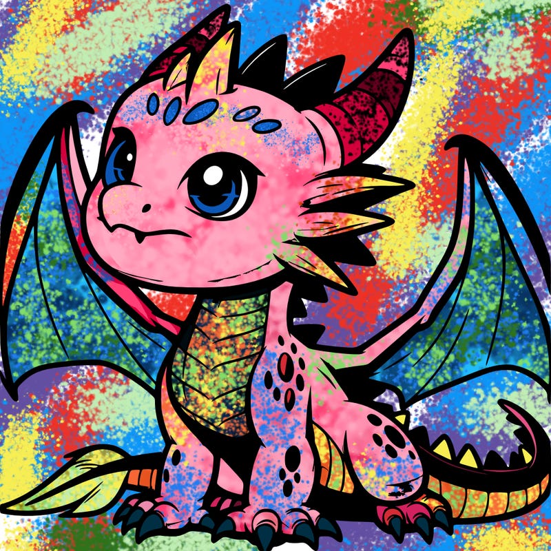 fierce baby night dragon