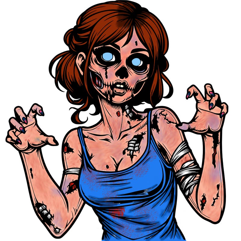 realistic zombie girl