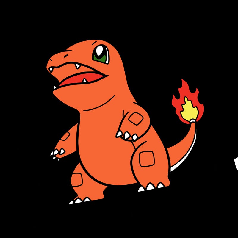 charmander pixel art