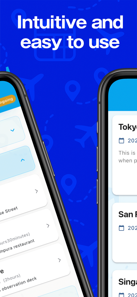 Trip Planner · Share Itinerary - Mobile app screen displaying a clean and intuitive travel itinerary layout