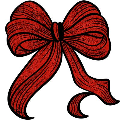 one long ballerina bow