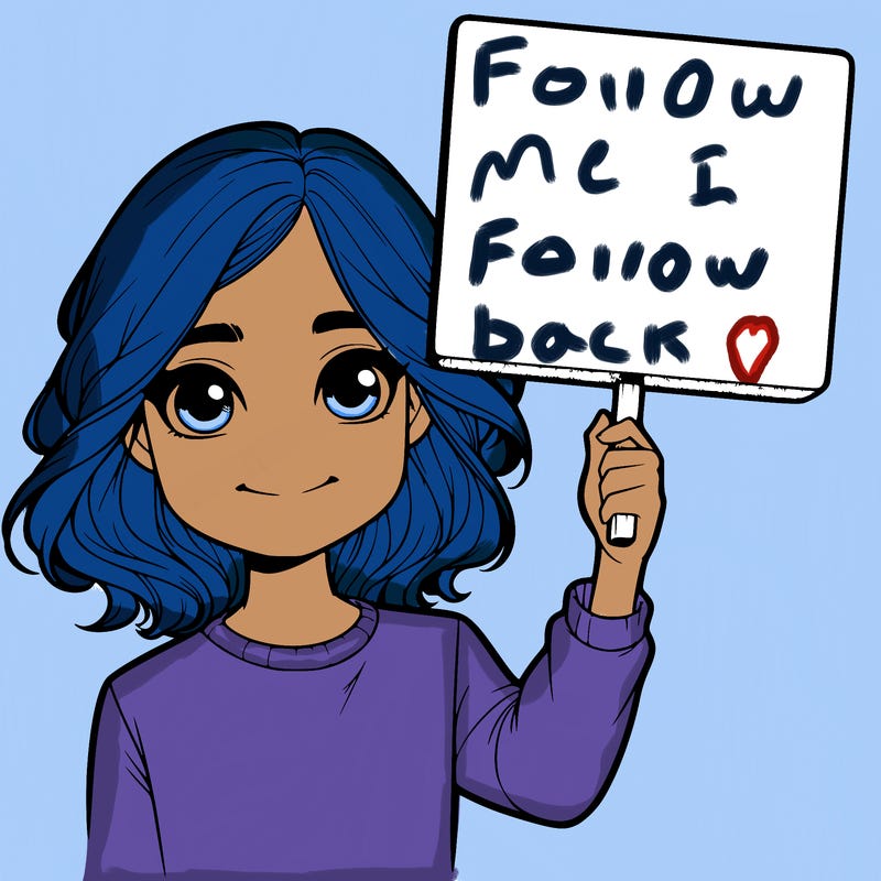 realistic girl holding up a sign