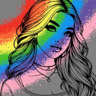 detailed realistic girl