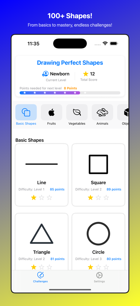 Drawing Perfect Shapes - Graphics & Design App | MWM