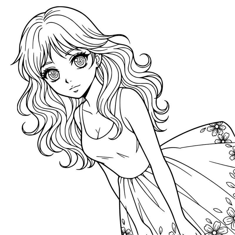 anime girl with some beautiful eyes