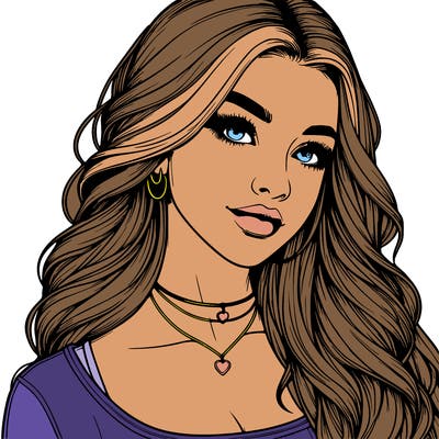 detailed realistic girl