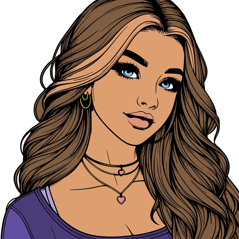 detailed realistic girl