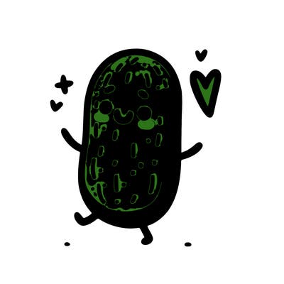 a cute pickle